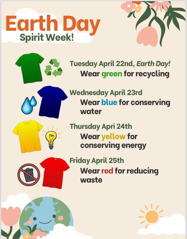  Earth Day Spirit Week